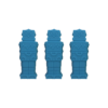 3 pack of Robot pencil topper chews in blue