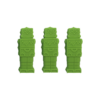 3 pack of Robot pencil topper chews in green