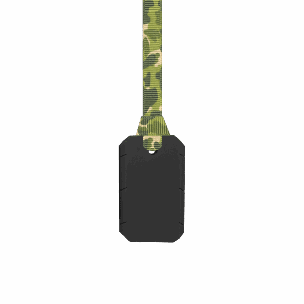 Taggles chew necklace with camouflage lanyard sensory chew necklace