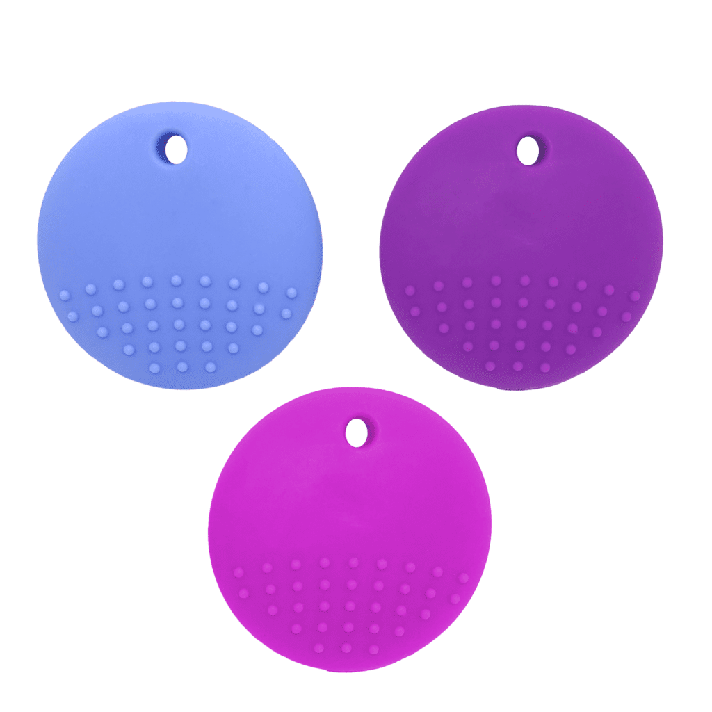 Butterfly pendant reverse colour range chew necklace oojamabobs