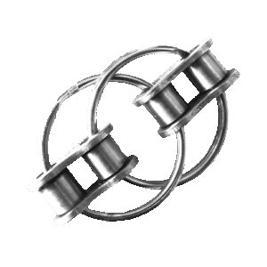 Large Fidgi-Flip Fiddle toy made from motorbike chains and keyrings