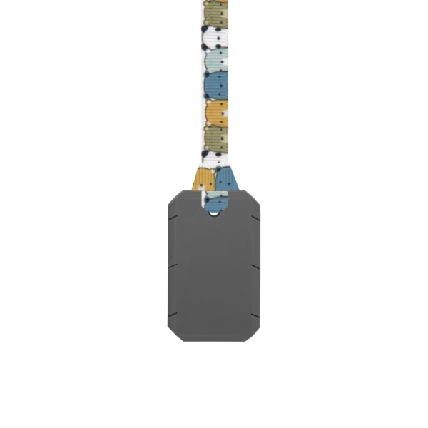 Grey Taggles sensory chew taggles necklace with bears lanyard