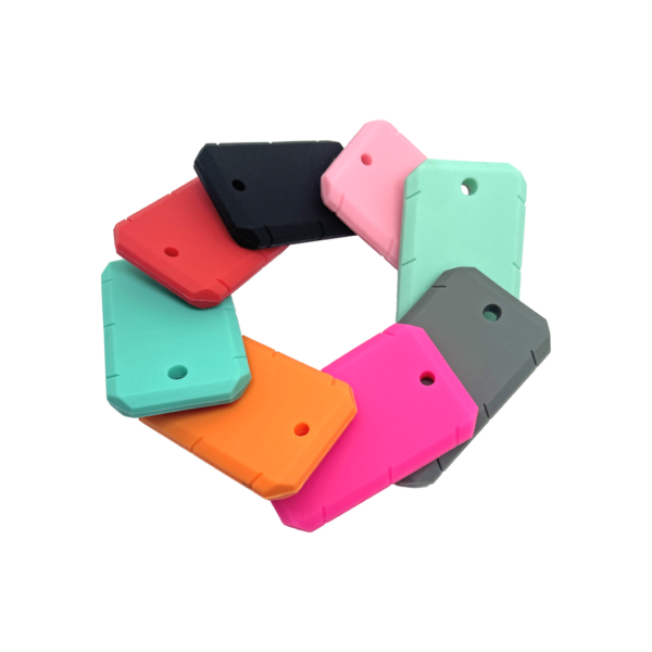 8 colour chewy taggles pendants in a circle