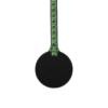 Black Biscuit Chew Necklace with handmade Creeper lanyard