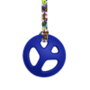 Peace Chew Necklace on mario lanyard
