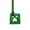 Green chewy creeper necklace with creeper lanyard