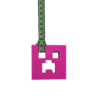 Pink chewy creeper necklace with creeper lanyard