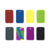 8 x dog tag chew pendants in different colours