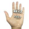 Large and standard Fidgi-Flip fiddle toys on a hand