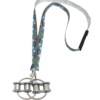 Large Fidgi-Flip fidget necklace on handmade neck lanyard