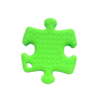 Green puzzle chew pendant reverse face