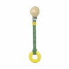 Yellow ring sensory chew on sunflower clip-on lanyard
