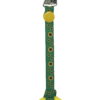 Yellow ring sensory chew on sunflower clip-on lanyard