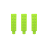 3 pack of green brick pencil topper chews for people with sensory needs