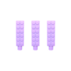 3 pack of purple brick pencil topper sensory chews