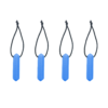 4 pack of blue Zip Chews