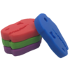 Dinosaur chew necklace colour range in a stack, ideal sensory chews