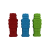 Reverse face of mixed pack of Robot pencil topper chews in 3 colours