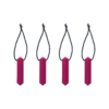 4 pack of magenta Zip Chews, ideal for those with sensory needs