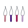 4 pack of pink and purple Zip Chews