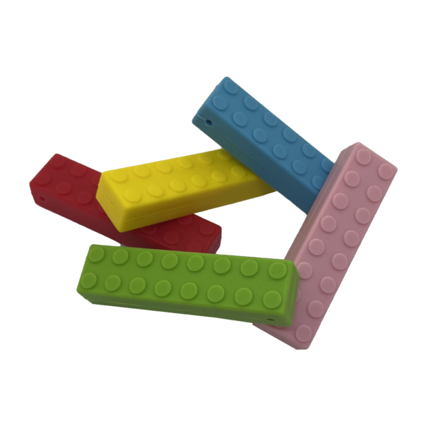 brick chew necklace colour range scattered