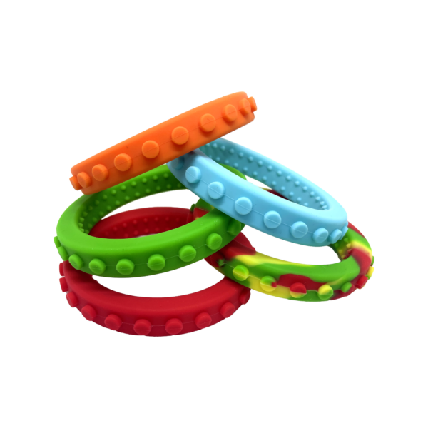 Brick chew bracelets colour range pile adhd autism sensory chew necklace