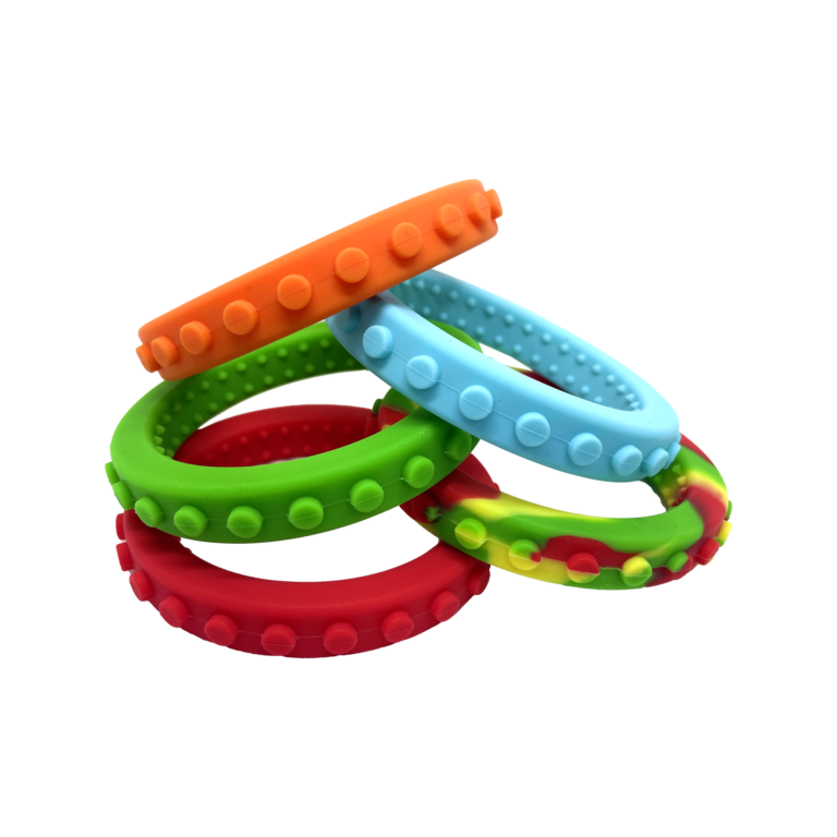 Brick chew bracelets colour range pile adhd autism sensory chew necklace