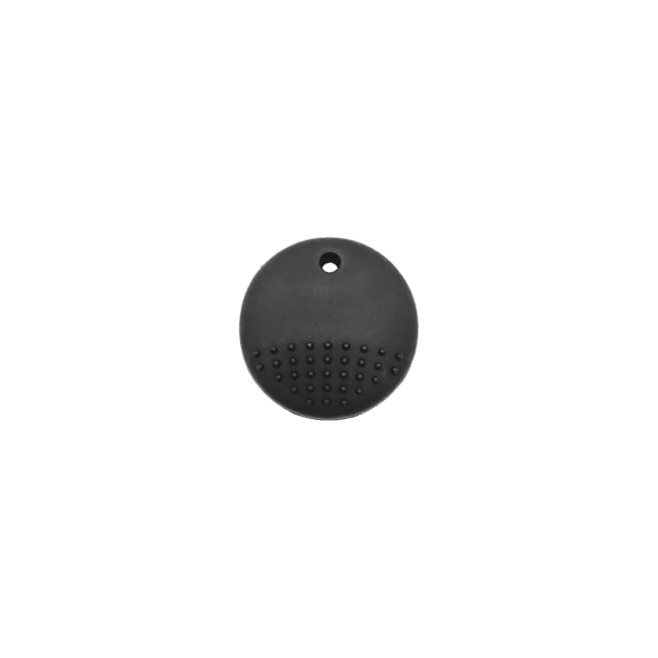 Black Jurassic dinosaur sensory chew necklace reverse