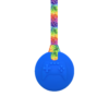 Blue Gamer sensory chew necklace on a rainbow leaves lanyard perfect for those with autism