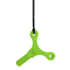 Chonka chews Y tube green sensory chew on black cord, perfect for those with ADHD