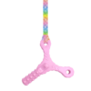 Chonka chews Y tube pink sensory chew with mermaid scales lanyard