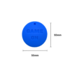 Blue Gamer sensory chew necklace with measurements