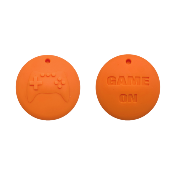 Orange Gamer sensory chew necklace