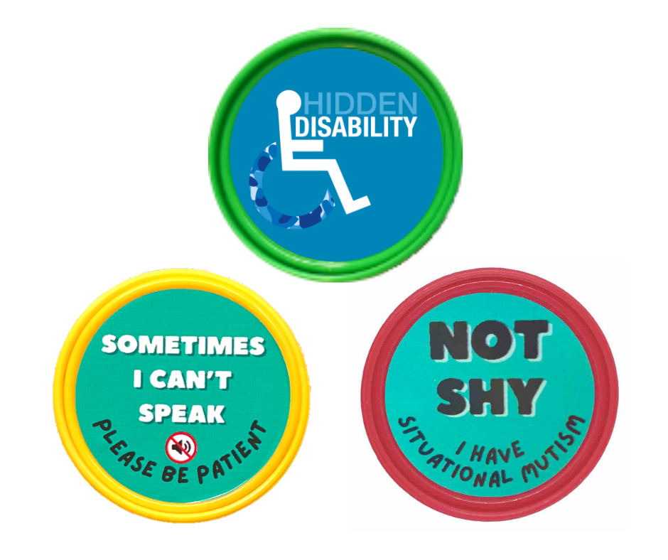 hidden disability pop badge range selective situational mutism