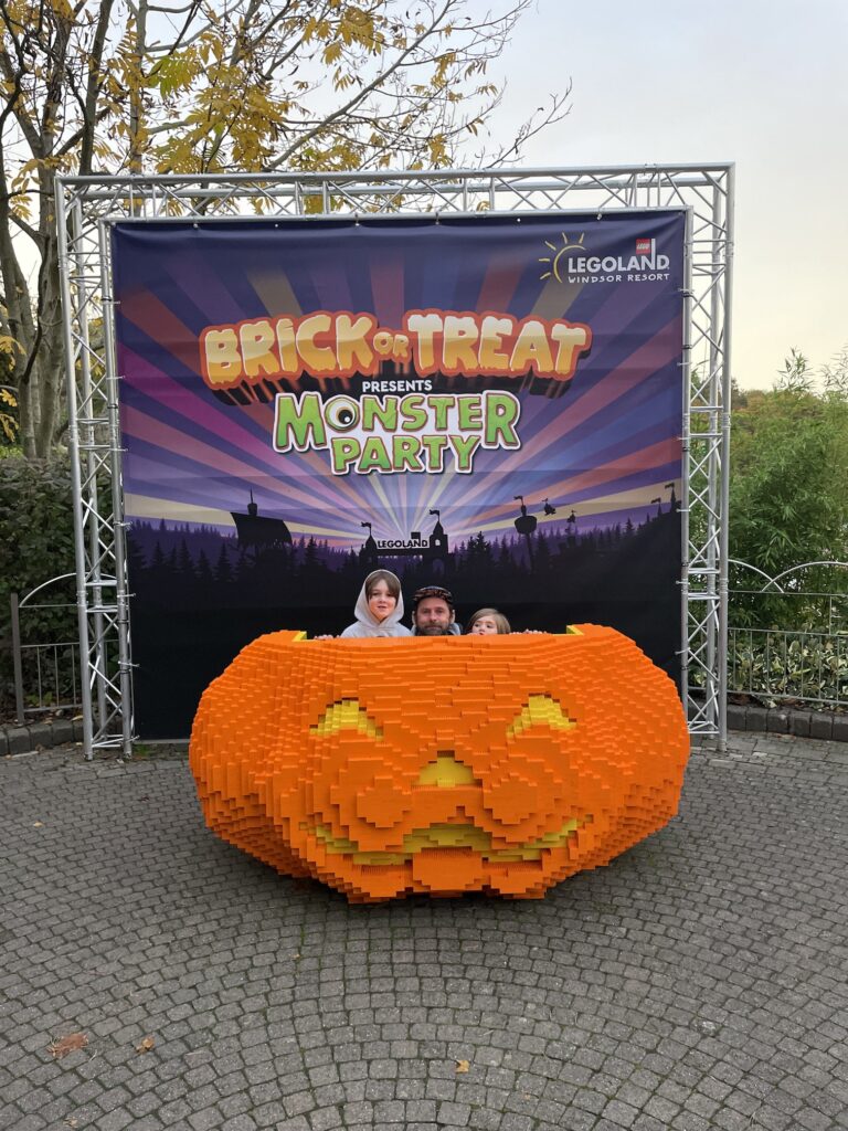 Brick or treat at legoland halloween pumpkin