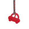 red car chew necklace with cars lanyard