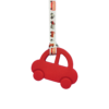 red car chew necklace with transport lanyard