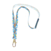 Rainbow neck lanyard with metal lobster clasp and breakaway clasp