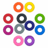 11 Ring chews full colour range sensory oojamabobs